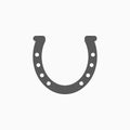 Horseshoe icon, horse vector