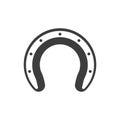 Horseshoe icon, luck and fortune symbol. Vector Royalty Free Stock Photo