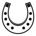 Horseshoe icon simple