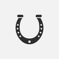 Horseshoe icon vector, solid illustration Royalty Free Stock Photo