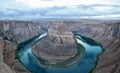 The horseshoe-shaped meander in Arizona, USA