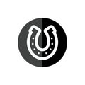 Horseshoe silhouette icon or sign