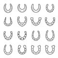 Horseshoe vector icon isolated Royalty Free Stock Photo