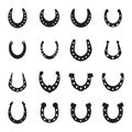 Horseshoe vector icon isolated Royalty Free Stock Photo