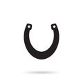 Horseshoe vector icon isolated Royalty Free Stock Photo