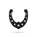 Horseshoe vector icon isolated Royalty Free Stock Photo