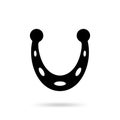 Horseshoe vector icon isolated Royalty Free Stock Photo