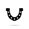 Horseshoe vector icon isolated Royalty Free Stock Photo