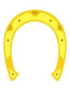 Horseshoes icon. Decorative design element, shoes for horses. Vector illustration on white background Royalty Free Stock Photo