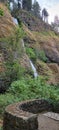 Horsetail and Poneytail waterfall Columbia River Gorge Oregon Royalty Free Stock Photo