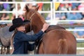 Horsewoman Training Horse at Festival