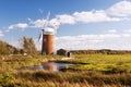 Horsey wind pump, Norfolk in United Kingdom. Royalty Free Stock Photo