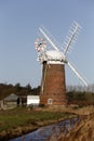 Horsey Wind Pump vertical Royalty Free Stock Photo