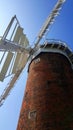 Horsey Windpump is a windpump or drainage windmill in the village of Horsey, Norfolk Royalty Free Stock Photo