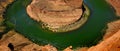 Horshoe Bend Famous View of Colorado River in Canyon with Red Rock Royalty Free Stock Photo