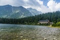 Horsky Hotel Popradske pleso - Mountain hut in the Slovak Tatra mountains on the Poprad lake Popradske pleso.