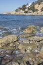 Hort Cove and Beach; Ibiza Royalty Free Stock Photo