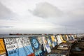 Horta harbour, Faial island, famous place, sailing boats, marina, Azores Royalty Free Stock Photo