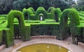Horta Labyrinth Park in Barcelona Royalty Free Stock Photo