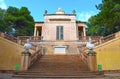 Horta Labyrinth Park in Barcelona Royalty Free Stock Photo