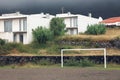 Embankment of Horta city on Faial island, Azores Royalty Free Stock Photo