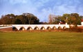 Hortobagy nine-hole bridge Royalty Free Stock Photo