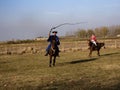 Demonstration of Horse Riding School, , Hortobagy, Hungary.