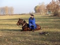 Demonstration of Horse Riding School, , Hortobagy, Hungary.