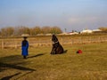 Demonstration of Horse Riding School, , Hortobagy, Hungary.