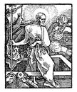 Hortulus Animae was created by German Renaissance artist Hans Baldung Grun vintage engraving