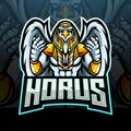 Horus esport logo mascot design