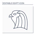Horus line icon Royalty Free Stock Photo