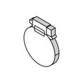 hose clamp isometric icon vector illustration Royalty Free Stock Photo