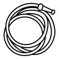 Hose Icon. Vector Illustration of Hosepipe