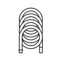 hose pipe of air compressor line icon vector illustration