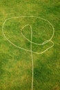 Hose pipe on grass Royalty Free Stock Photo