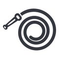 Hose Icon. Vector Illustration of Hosepipe