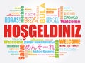 Hosgeldiniz (Welcome in Turkish) word cloud