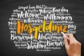 Hosgeldiniz Welcome in Turkish word cloud