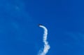 Hosin, Czech republic - September 02, 2023: Famous acrobatic pilot Martin Sonka fly in Red Bull Extra 330 plane on air show