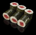 Hosomaki sushi with tuna Royalty Free Stock Photo