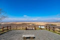 Hosooka observation deck in Kushiro Shitsugen national park in spring day Royalty Free Stock Photo