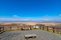 Hosooka observation deck in Kushiro Shitsugen national park in spring day Royalty Free Stock Photo