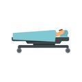 Hospital anesthesia icon flat isolated vector