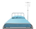 Hospital Bed Isolated Royalty Free Stock Photo