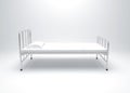 Hospital bed on white background, Medical devices sickbed