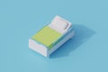 Hospital bedroom single isolated object. 3d render illustration