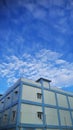 hospital building with blue sky