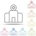 hospital building icon. Elements of web in multi colored icons. Simple icon for websites, web design, mobile app, info graphics Royalty Free Stock Photo