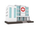 Hospital Building Isolated